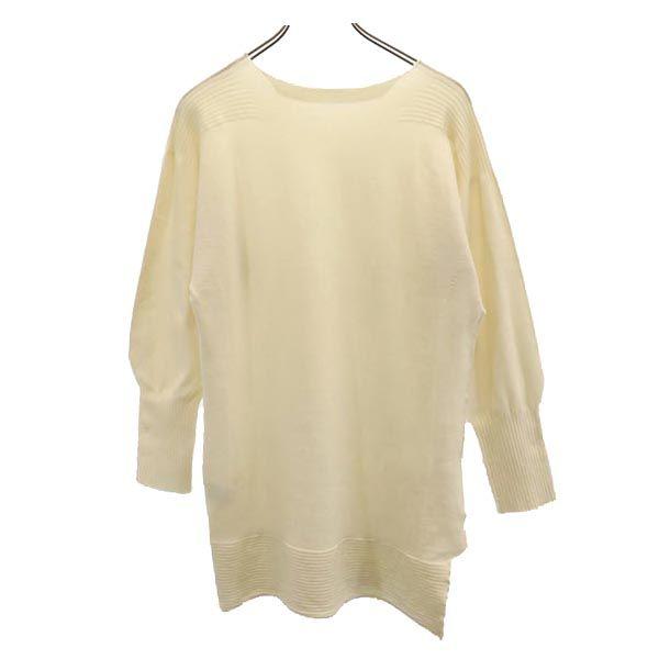 ISSEY MIYAKE Vyrobeno v Japonsku Směs vlny Tunika s dlouhým rukávem 2 Bílý systém Dámské Použité