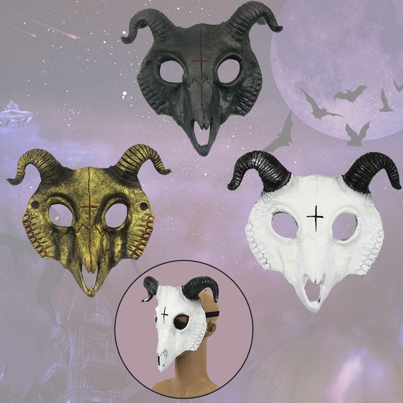 Einzigartige Ziegenmaske für Cosplay und Halloween Pu-Material