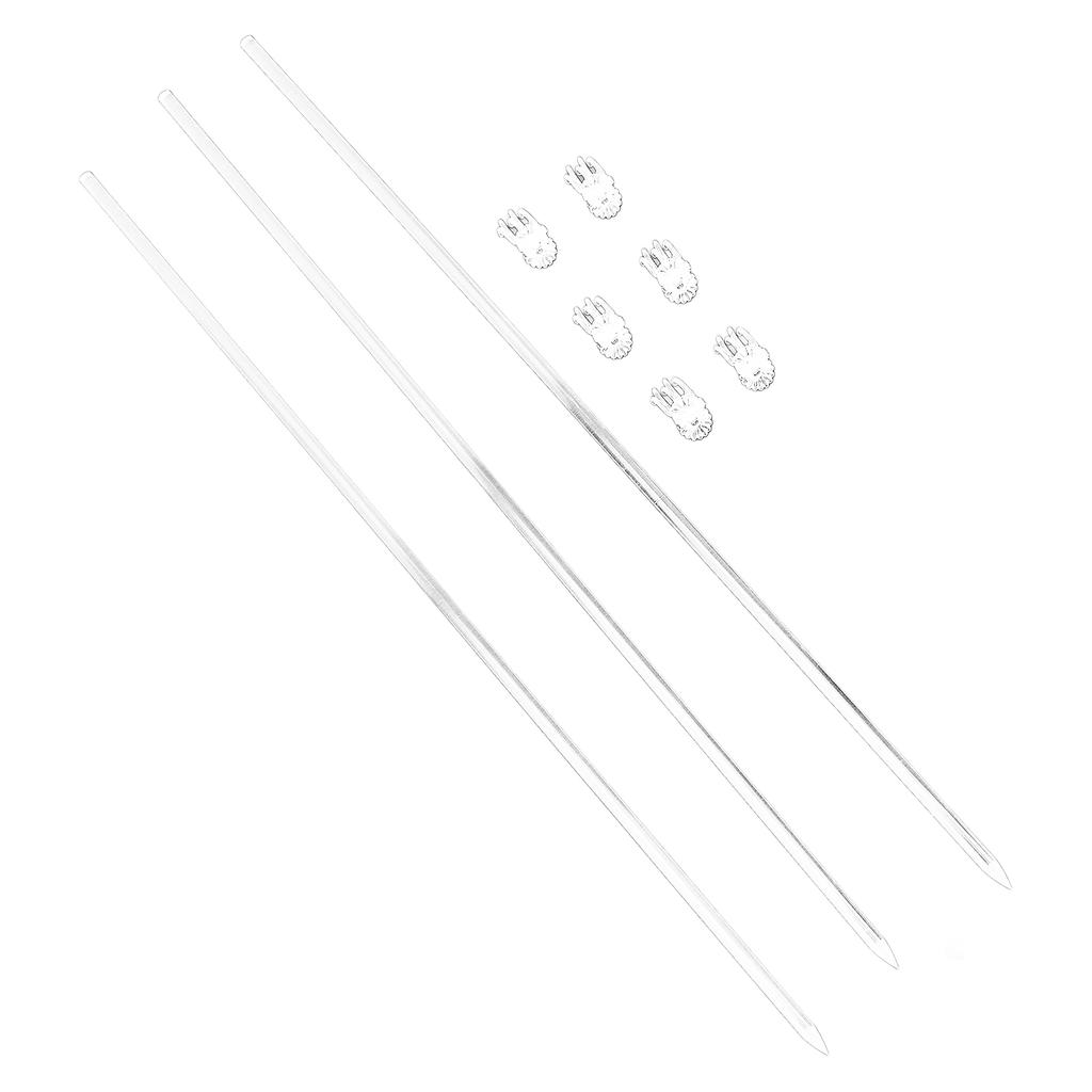 36 stuks 15,6 inch Acryl Plantensteunen, Heldere Bloemondersteunstokken met Clips, Ideaal voor Orchideeën en Potplanten