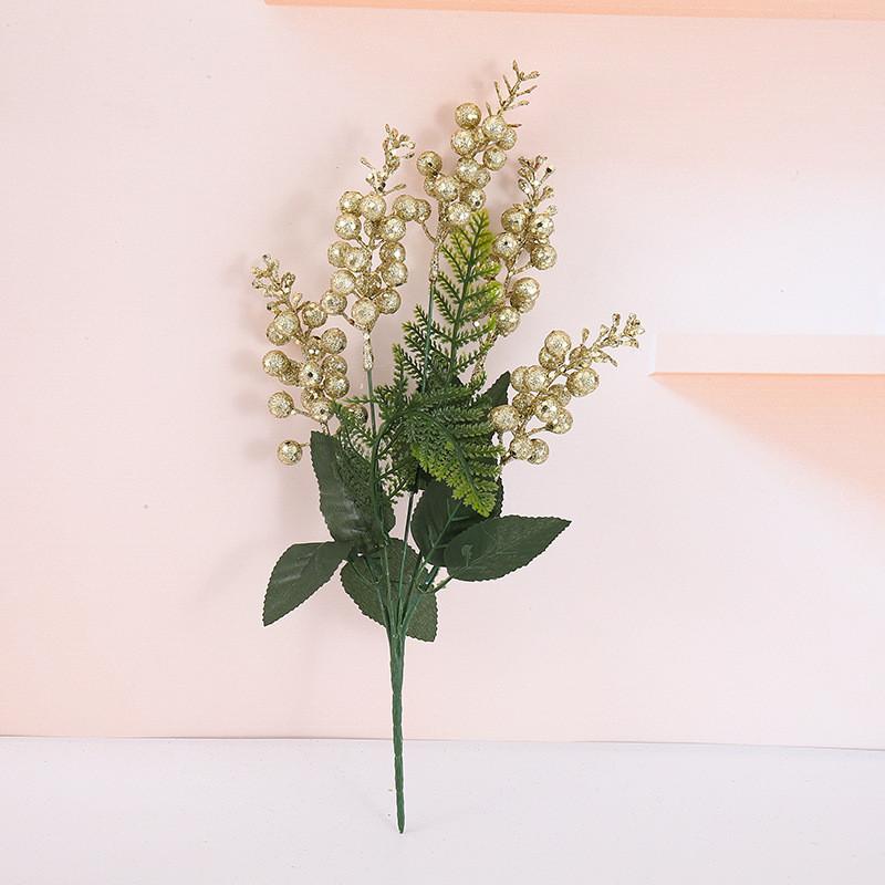Decorative Flower Christmas Bundle With Christmas Berry For Festive Display Home