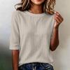 Camiseta de Manga Corta para Mujer, Corte Holgado, Casual, Ligera, Cuello Redondo, Cómoda para el Uso Diario, Blusa Adecuada para Diversas Ocasiones