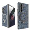 Luxury Diamond Crystal Magnetic Phone Case with Anti-privacy for Samsung Galaxy Z Fold 7 ZFold 6 PC Phone Case