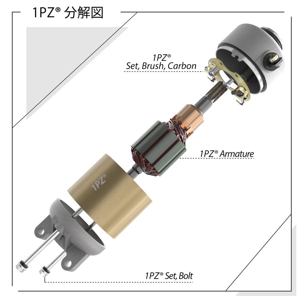 1PZ JPM-01T Starter Motor, Durable, for Yamaha Majesty 125, Axis Street, Cygnus SE12J, ATVs, Buggies, and Motorcycles, Replacement Engine Parts