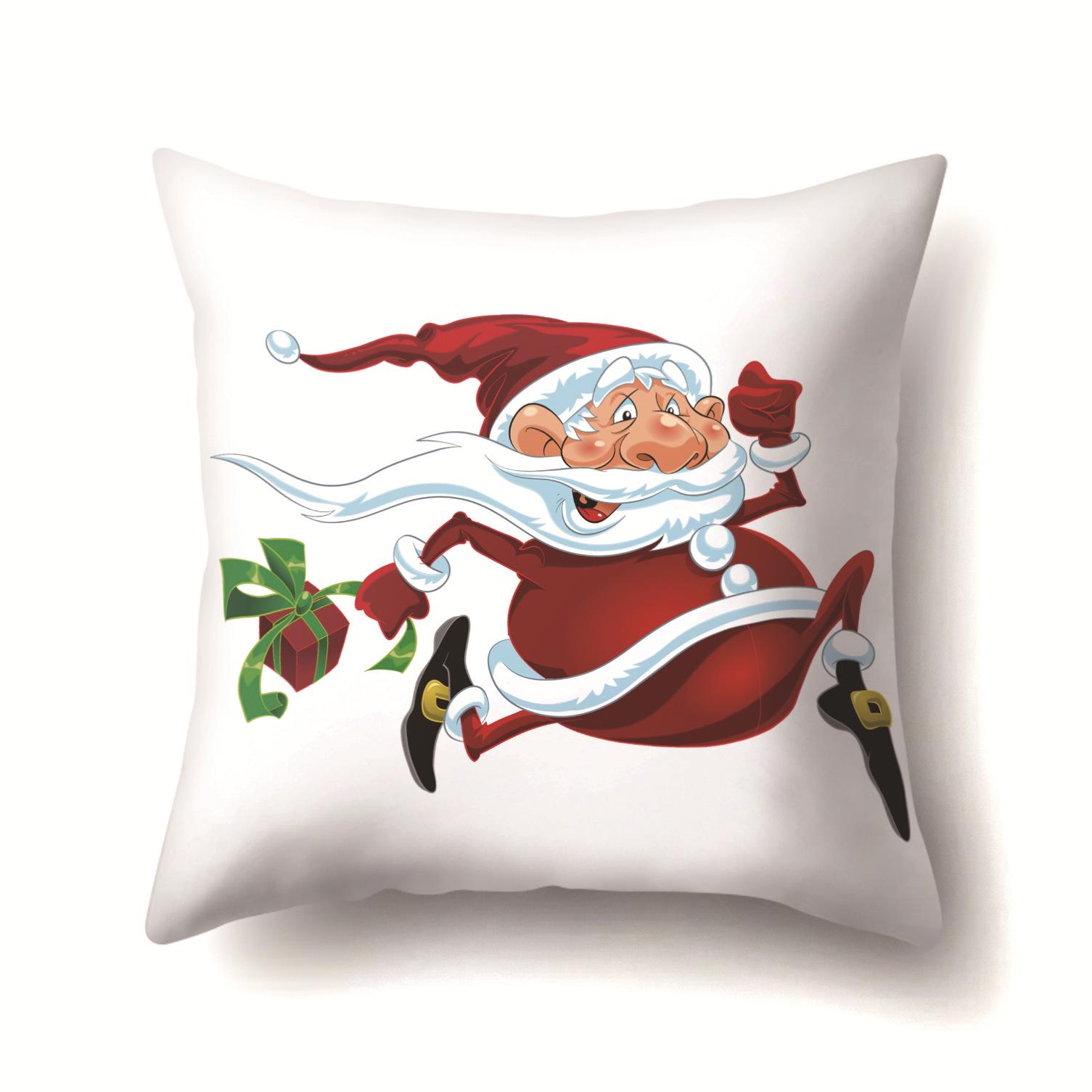 

Christmas Gifts Santa Claus Pattern Pillow Polyester Home Premium Durable Quality Useful Practical Reliable Efficient 45 * 45 without pillow core