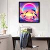 New Arrival 5D DIY Full Circle Diamond Painting "Leaping Dolphin" Embroidery Cross Stitch Home Decor Gift