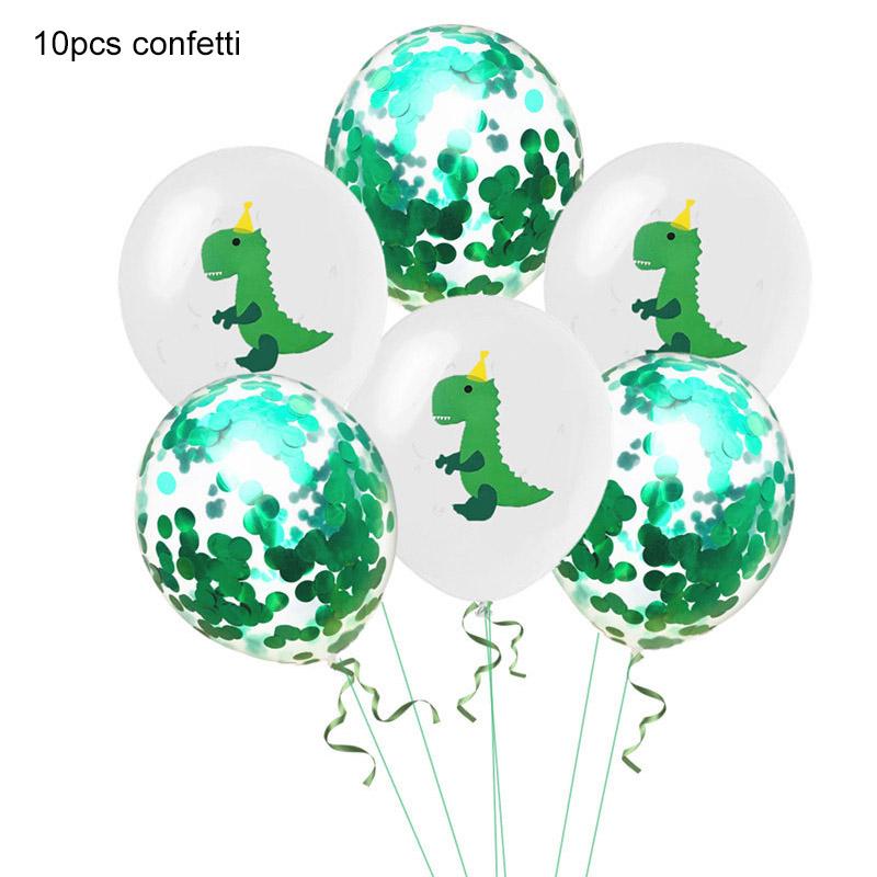 

10/15Pcs Dinosaur Balloons Jungle Party Декор Dinosaur Party Supplies Round Birthday Party Украшение 12 дюймов Латексные воздушные шары