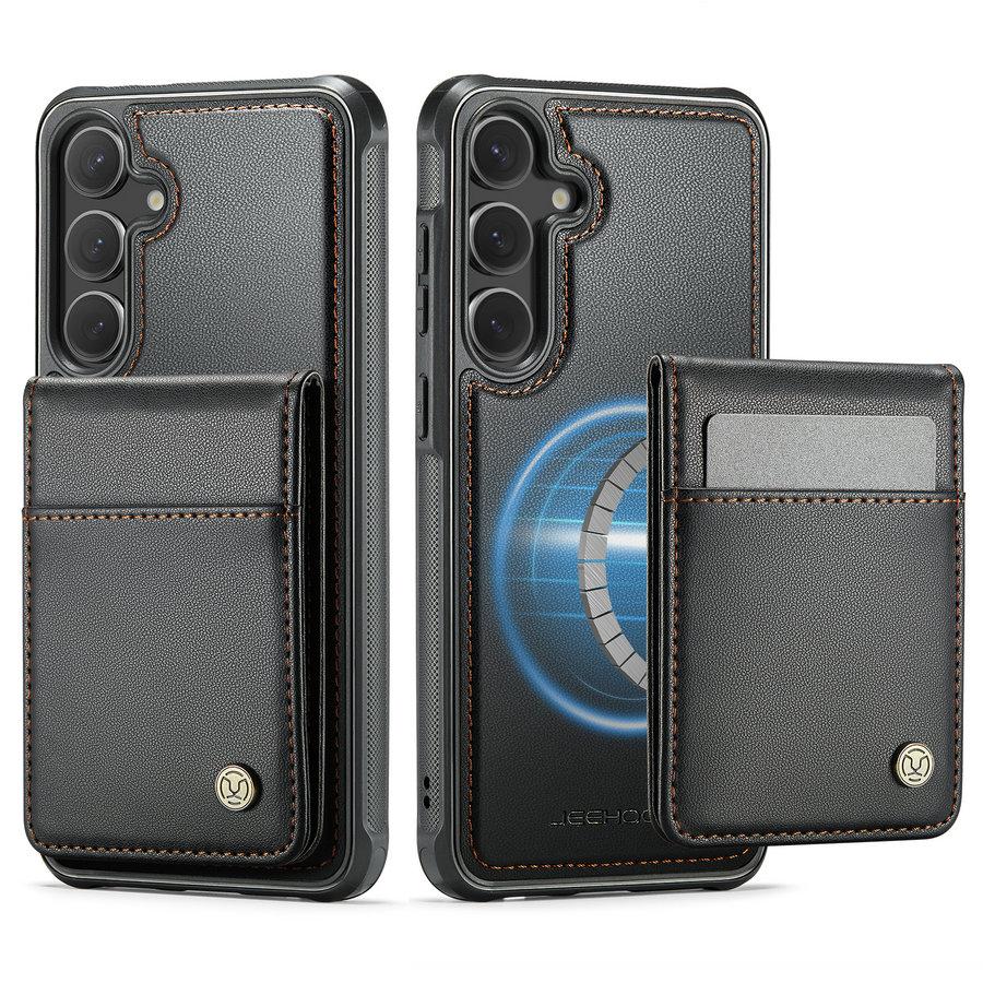 CaseMe Mobile Cover for Samsung S24 S25 Edge Strong Magnetic Kickstand Flip Cover for samsung galaxy S16 Detachable Back Case