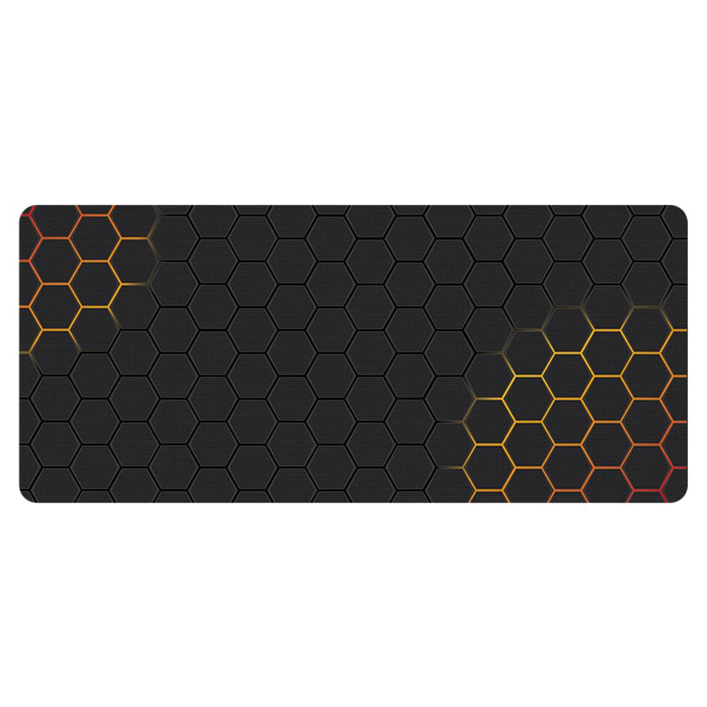 300x800x3mm Honeycomb Pattern Gaming Mouse Pad Rubber Anti-skid Desktop Mat