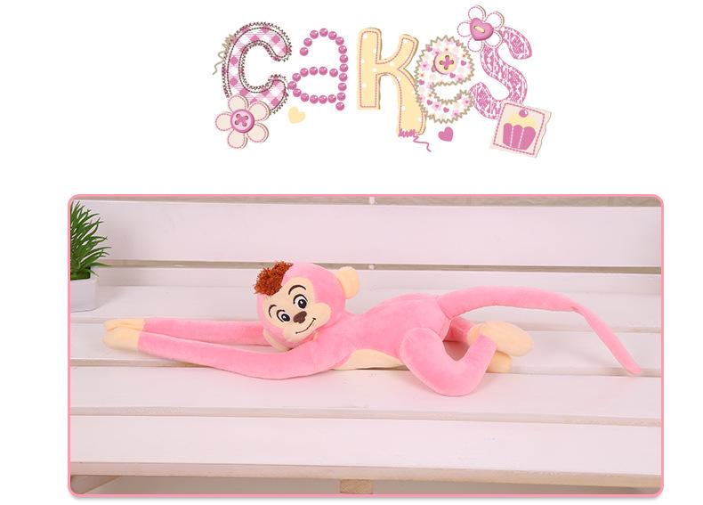 Hanging Howler Monkey Plush Dolls - Long-Armed Banana Monkey Toys for Weddings & Creative Play