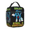 Insulated Lunch Tote Bag Bruh 67 Six Seven 6-7 Funny Brainrot Meme Merch Lunch Container Cooler Thermal Lunch Box For School