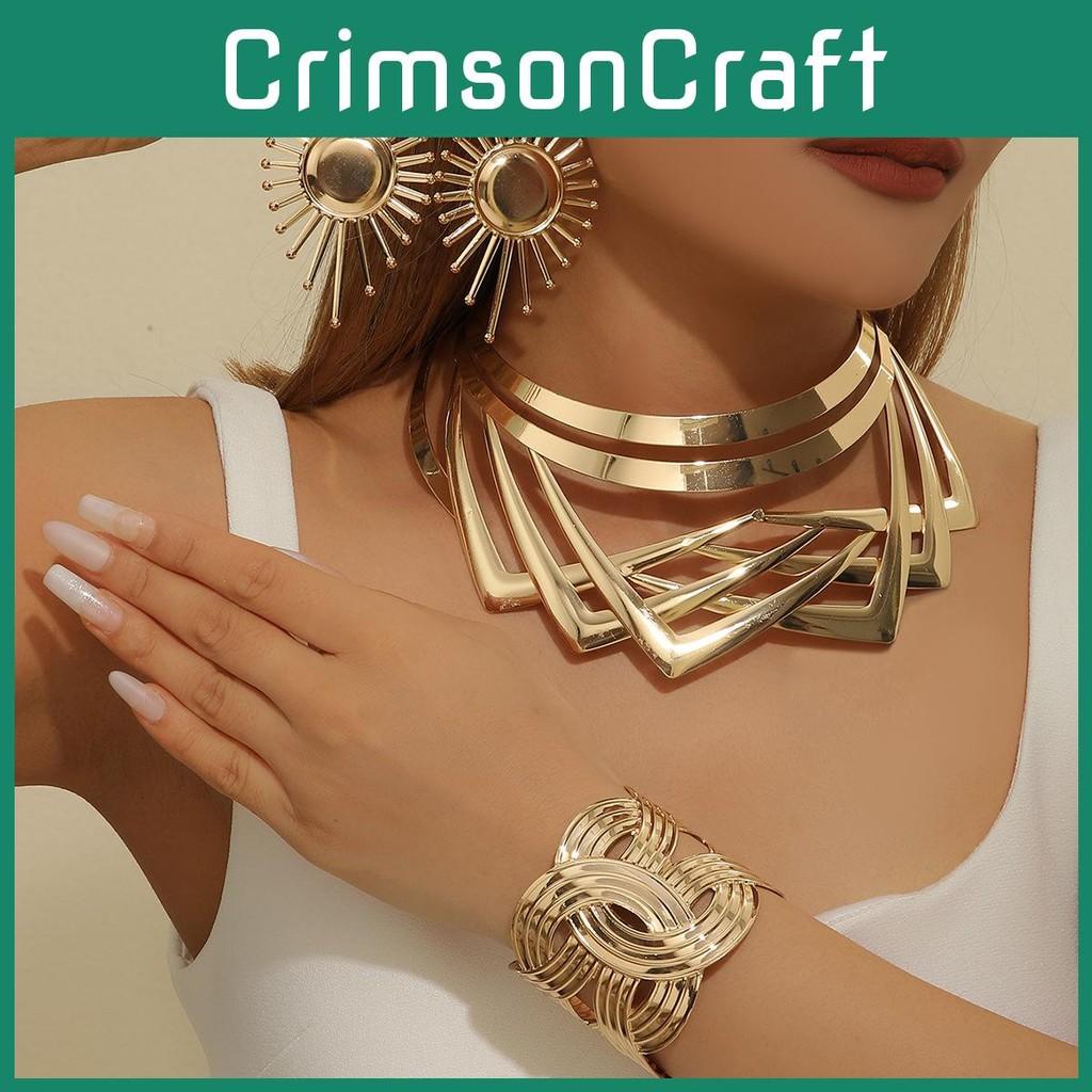 Jewelry Summer Stylish Set With Gold Finish Pendant Earrings Bracelets And Necklaces All For