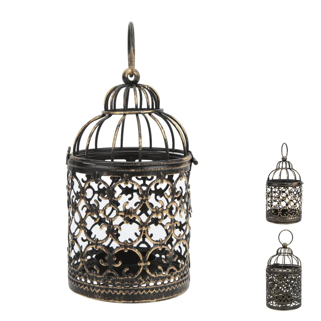 Eisen Kerzenständer Europäischer Retro Eisen Rostschutz Eleganter Stil Vintage Kerzenhalter für Outdo