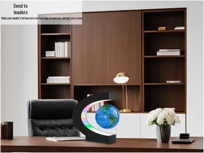 Creative Magnetic Levitation Globe Ornament - Perfect Desk Gift for Clients and Events