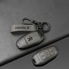 Zinc Alloy Leather Car Smart Key Case Shell Cover O Protector Fob for Peugeot 308 408 508 2008 3008 4008 5008 Keychain Accessories