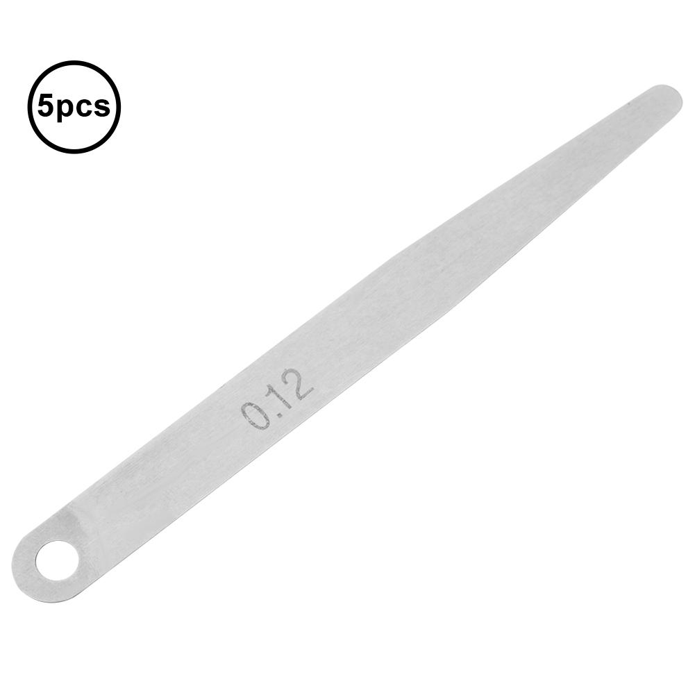 5pcs 0.12mm Thickness Feeler Gauge Metric Filler Thickness Gage Measurement Tool (0.12mm)