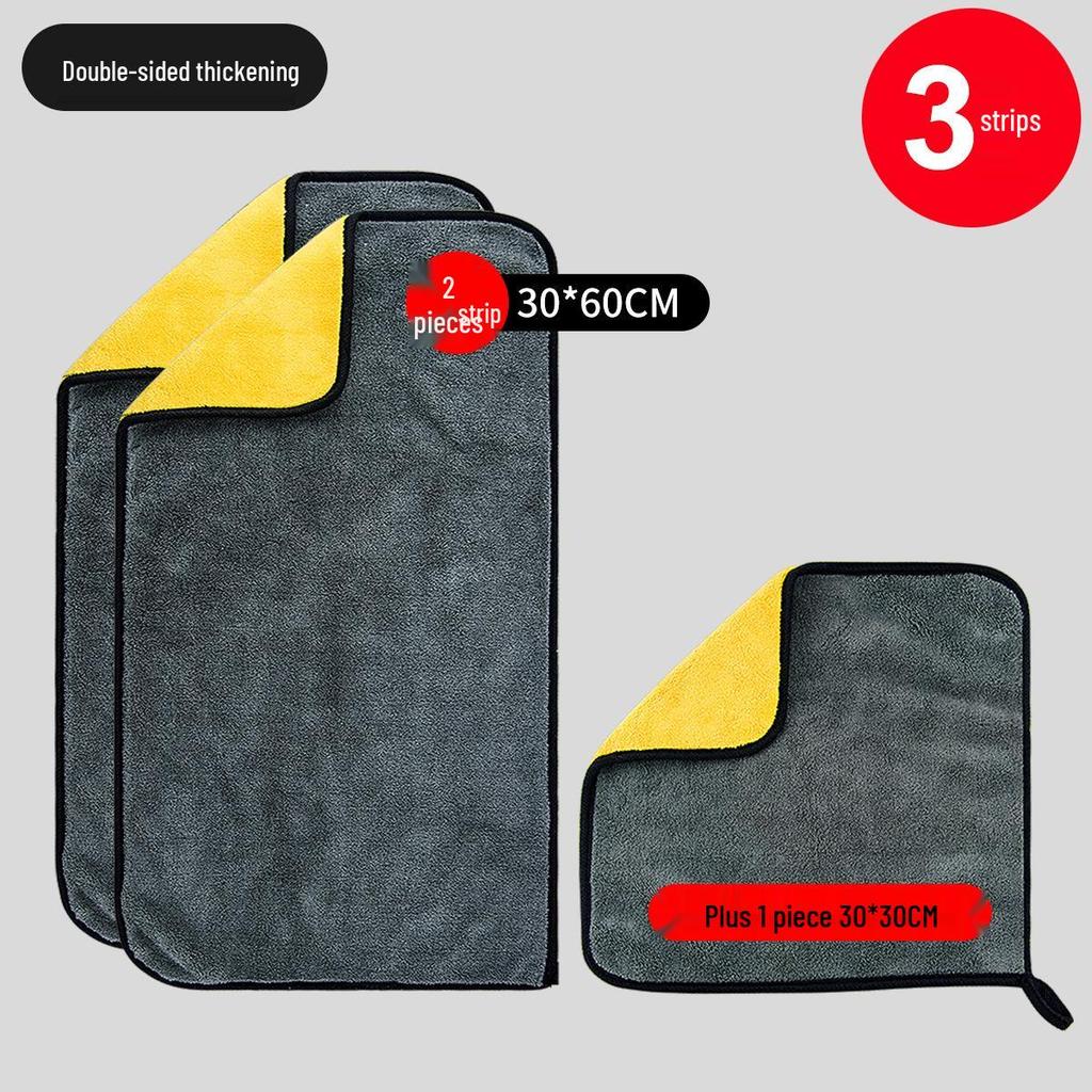Advanced Lint-Free Car Wash Towel: Thick, Absorbent, Large, and Watermark-Free