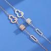 S999 Sterling Silver Gourd Slim Waist Bracelet – Elegant and Versatile Women's Light Luxury Style.