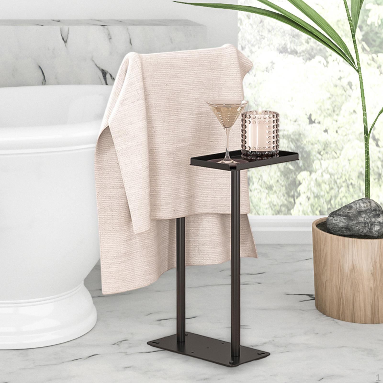 

Аксессуары для вешалки для полотенец, вертикальная вешалка из черного металла, 2 уровня, прочная и организованная, для with tray