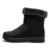 Mode Damenstiefel Schnee Fell Damenschuhe Reißverschluss Plateau Modeschuhe für Damen Stiefeletten Wasserdicht Flach Botas Mujer Winterschuhe