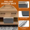 Scaffale portaoggetti da cucina Organizzatore per armadio estraibile Scaffali estraibili solidi per dispensa Scaffale porta spezie e bottiglie di condimento Multiuso