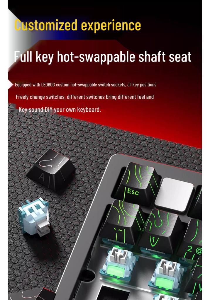 LEOBOG Hi75C Wireless Mechanical Keyboard Customization Kit for Esports and Desktop Gaming