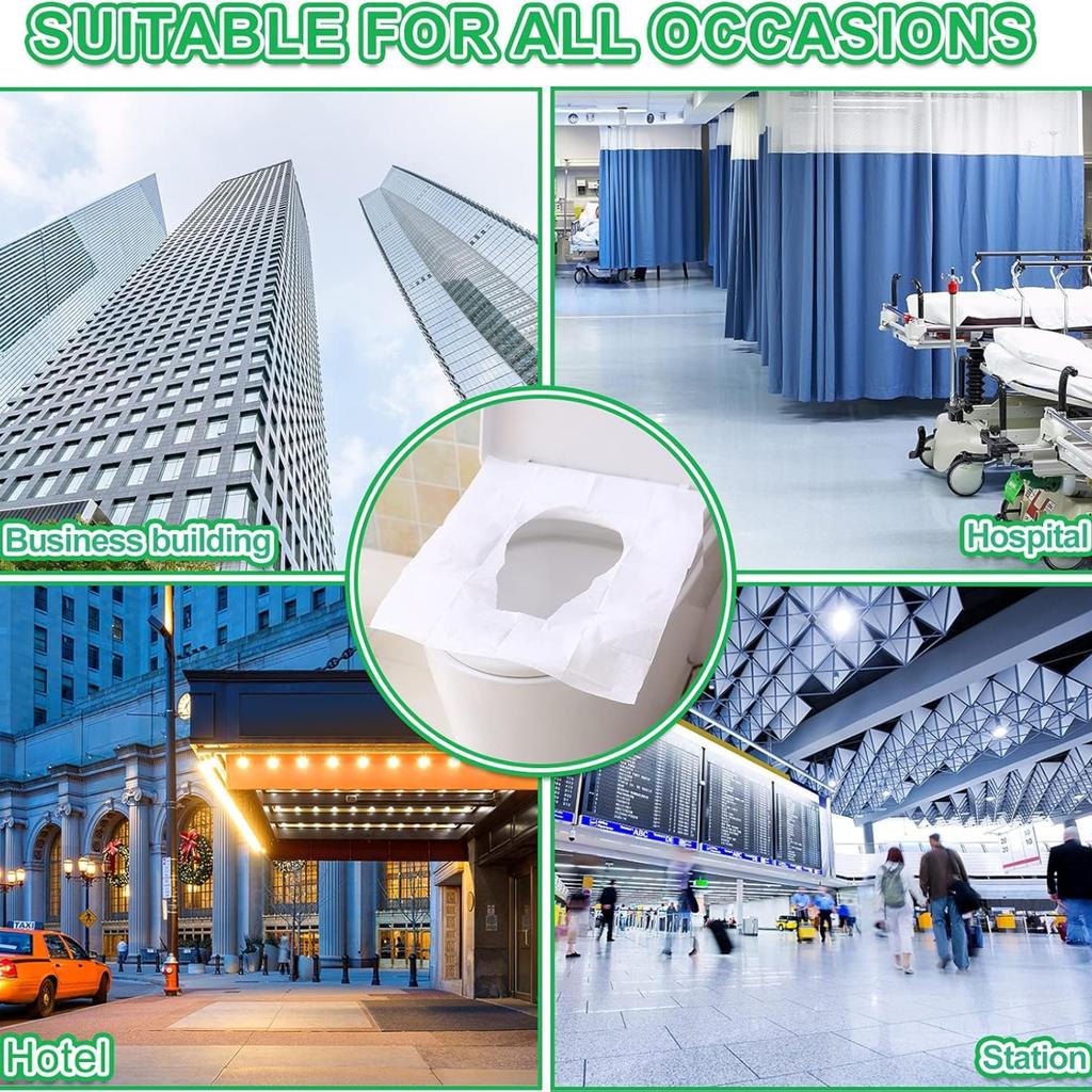 50/30/10PCS Portable Disposable Toilet Seat Paper Waterproof Soluble Water Covers Type Travel Camping Hotel Bathroom Accessories