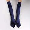 Solid Color Women's Fluffy Gloves 53cm Evening Dress Gloves Elegant Party Mittens  Party