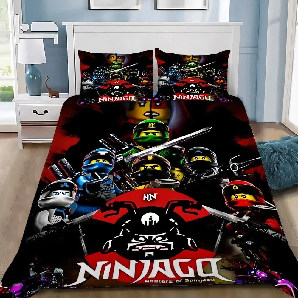 Duvet Cover Pillowcase 2/3pcs Bedding Set Game N-Nin-jagos Adult Boy Girl Bedroom Decoration Children Gift Single Double Size