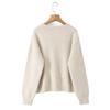 INS Fashion Bow Pattern Jacquard Pullover Sweater