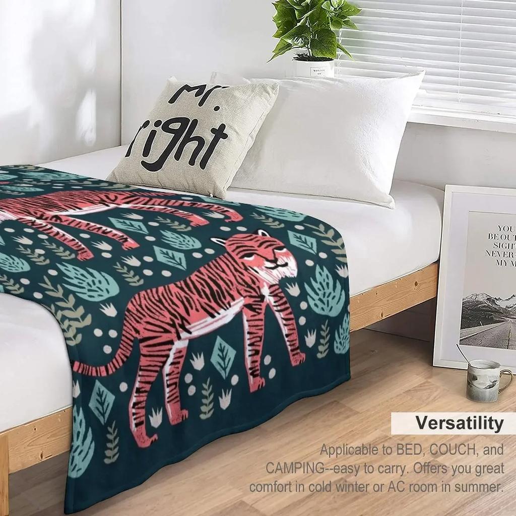 Safari Tiger By Andrea Lauren Throw Blanket Extra Large Throw Beautifuls Decorative Sofas Hairys Soft Hairy Blankets