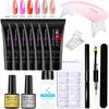 15ml Cross-Border Nail Art Set: Form, Double-Ended Brush & Crystal Extension Gel
