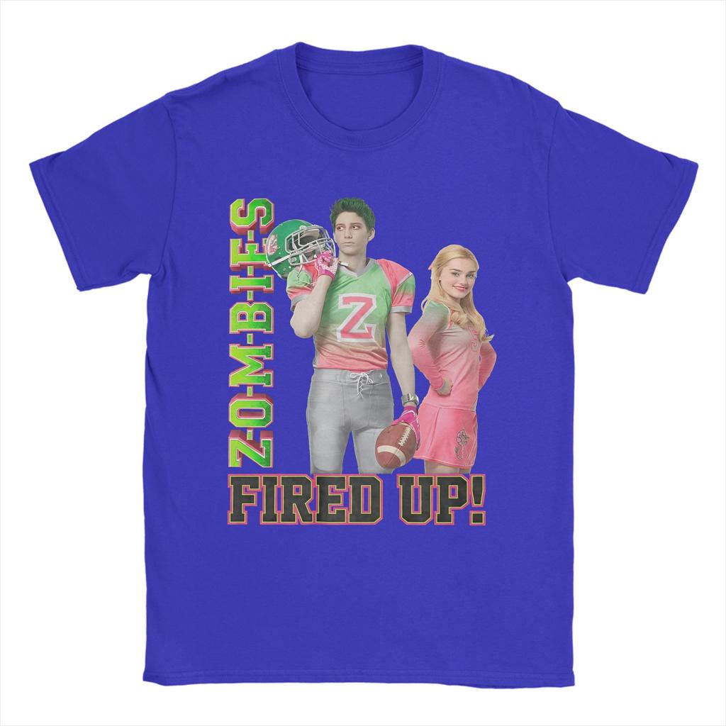 Lässiges Zombies Fired up T-Shirt für Herren Damen O-Ausschnitt Kurzarm Tops Baumwolle Sommer Top T-Shirt