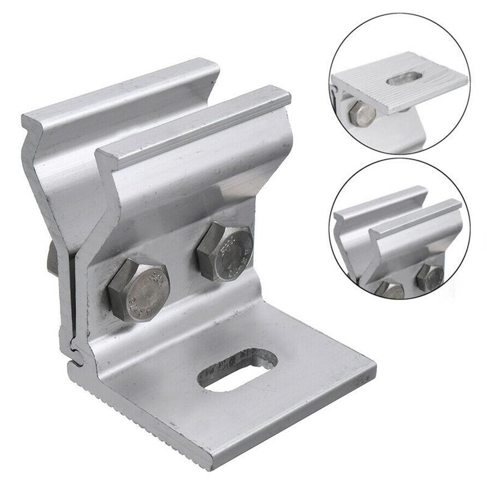 1/4Pcs Solar Panel Holder Fixing Clamp Mounting Bracket Roof Tile Fixture Photovoltaic Solar Power System Supports Fixing Clamp
