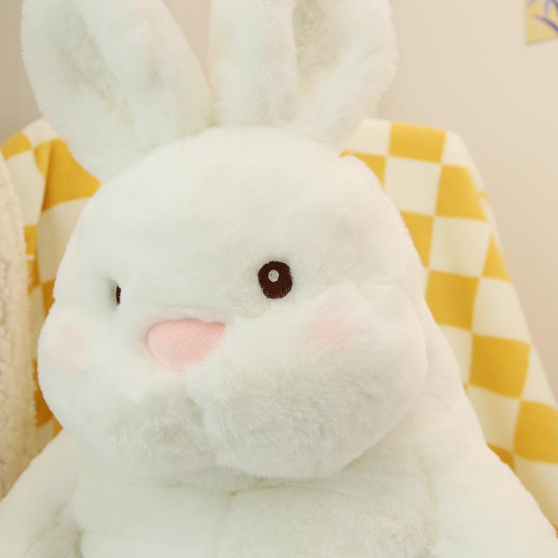 Giant Lazy Rabbit Dolls Soft Plush Cute White Bunny Animal Toys Baby Sleep Pillows Cushion Kids Girl Birthday Gift Kawaii Decor