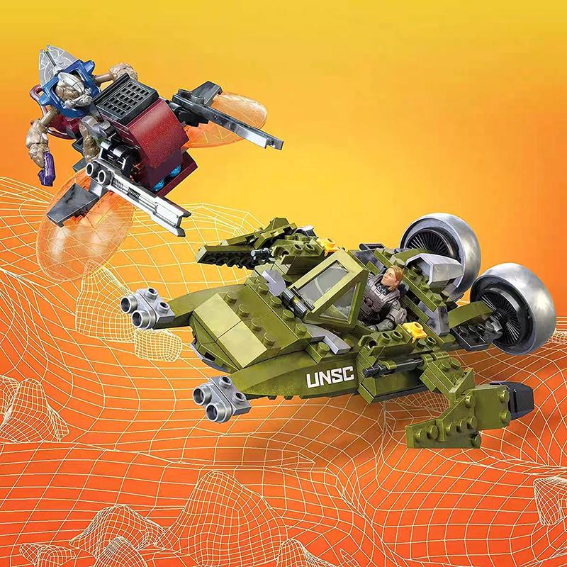 Bloc de construction technique Construx The Infinity Aura Airship, robots de guerre, armes, modèle, briques, jouets pour enfants et adultes, cadeau