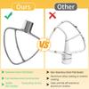 Heavy Duty Stainless Steel Flat Beater Replacement for 4.5-5QT Bowl Lift Stand Mixer Easy Attachment Accessories