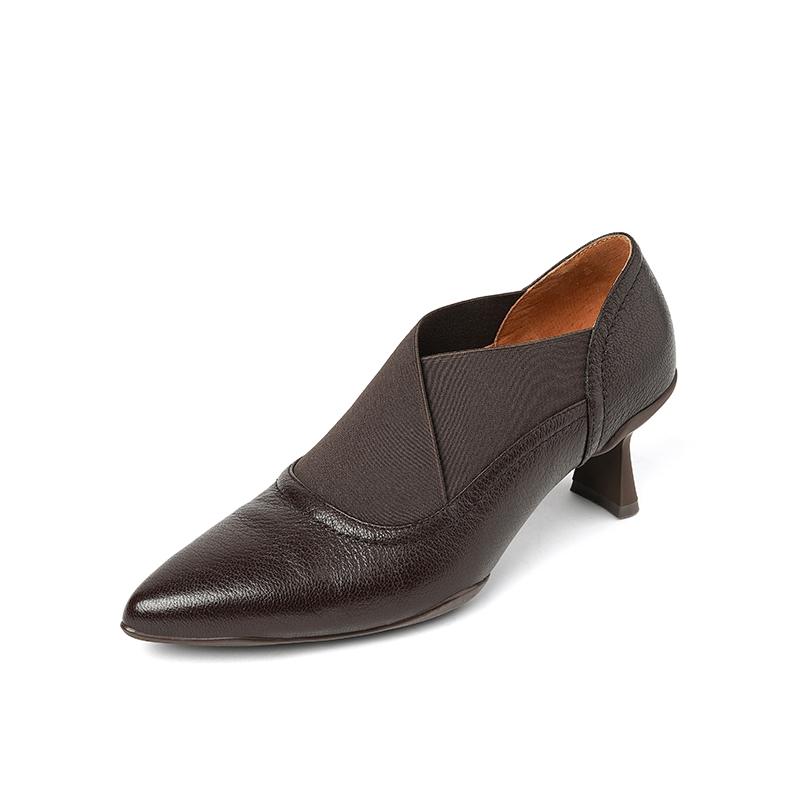 Fashion 2025 Spring Summer Women Pumps High Heel Genuine Leather Pointed Toe Mature Working Shoes Woman Basic Office Lady Women Shoes