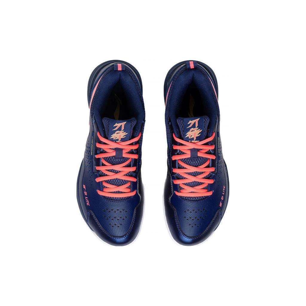 New LiNing Blade LITE Blade Lite Cushioned Slip Resistant Abrasion Resistant Low Top Badminton Shoes Unisex Blue Red AYZT005-2