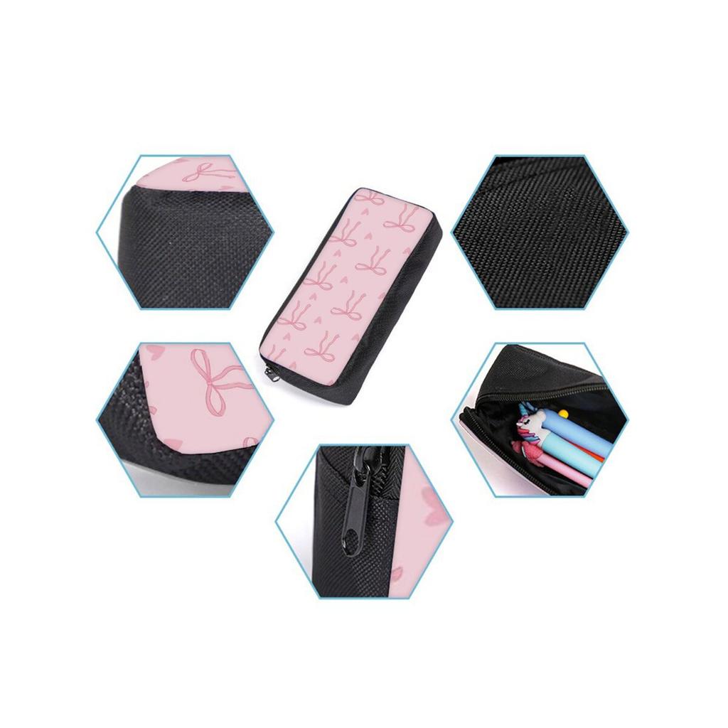 Bow Print 3Pcs/Set Backpack with Messenger Bag ,Pencil Bags for Boy/Girl Best Gift Cartoon Student School Bags