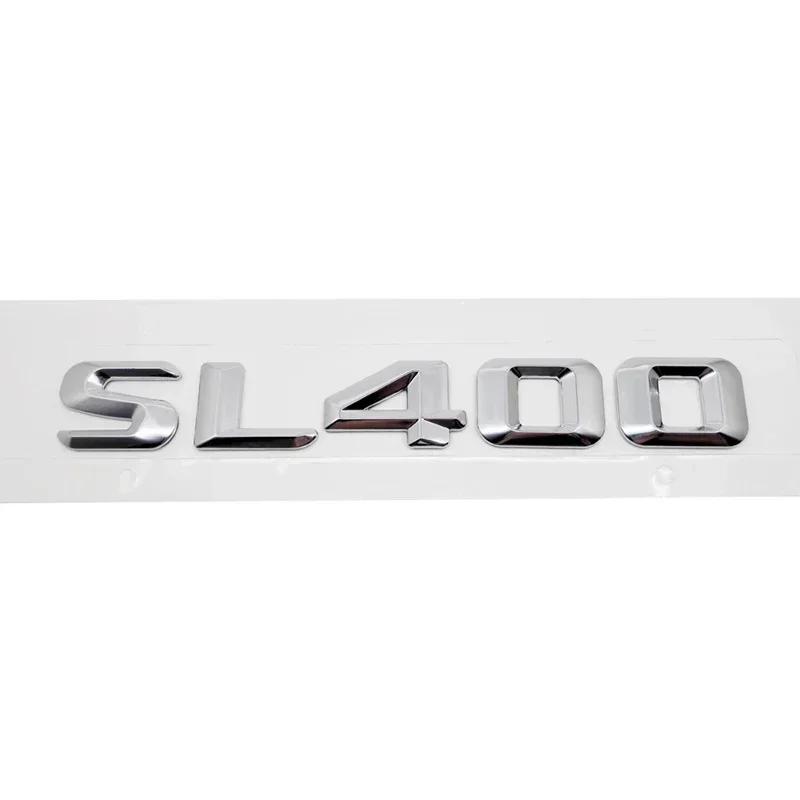 Car Rear Trunk Stickers for Mercedes Benz SL350 SL400 SL450 SL500 SL550 SL600 Auto Tail Box 3D Emblem Badge Decal RN1