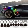 Honeycomb Hexagon Reflective Car Decal - Scratch Cover & Body Decoration Pinstripe Sticker