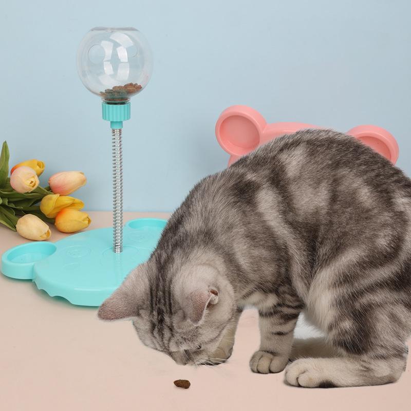 Funny Creative Pet Cat Puzzle Food Leaking Ball Toy Cat Dog Interactive Treat Leaking Toy Slow Cat Dog Feeder Pet Supplies