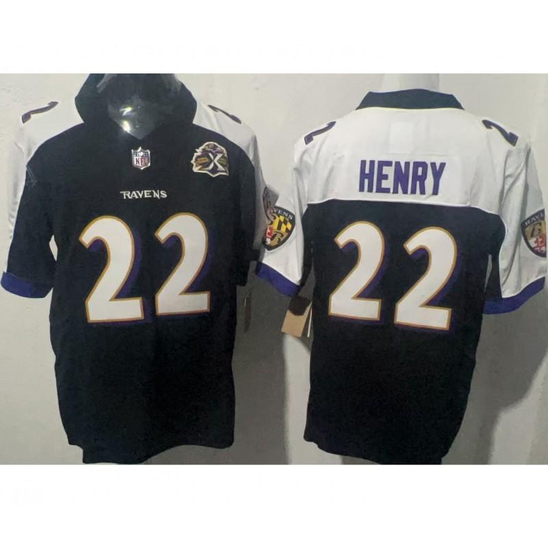 Baltimore Ravens NFL Camiseta de Fútbol Manga Corta Ropa de Equipo Bordada para Hombre Ropa Deportiva para Aficionados