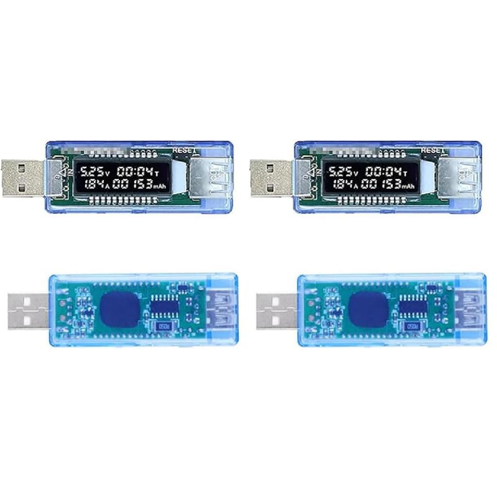 HiLetgo LCD USB Strom Spannungs Tester Ladekapazität Messgerät Powerbank