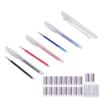 100Pcs Heat Erase Pens Erasable Smoother Writing Various Colors Fabric Marking Pens with 10 Pen