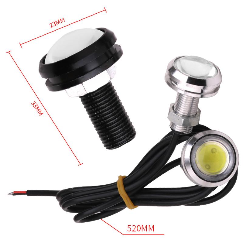 2Pcs Universal Car Motor Eagle Eye DRL Led Daytime Motorcycle Backup Reversing Parking Signal Automobiles Lamps Car Styling 12V