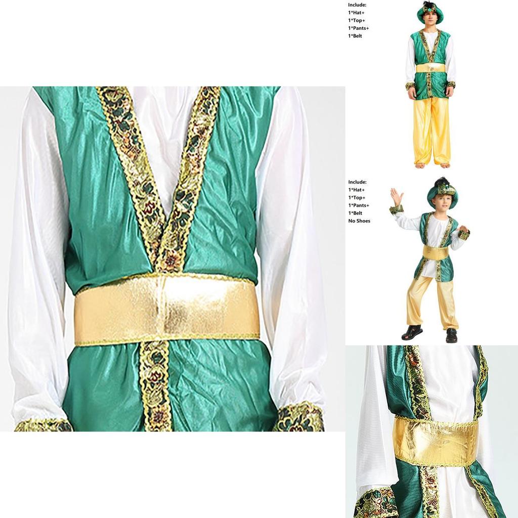 Atemberaubendes Jungen Halloween Party Arabischer Prinz König Kostüm für Cosplay-Veranstaltungen