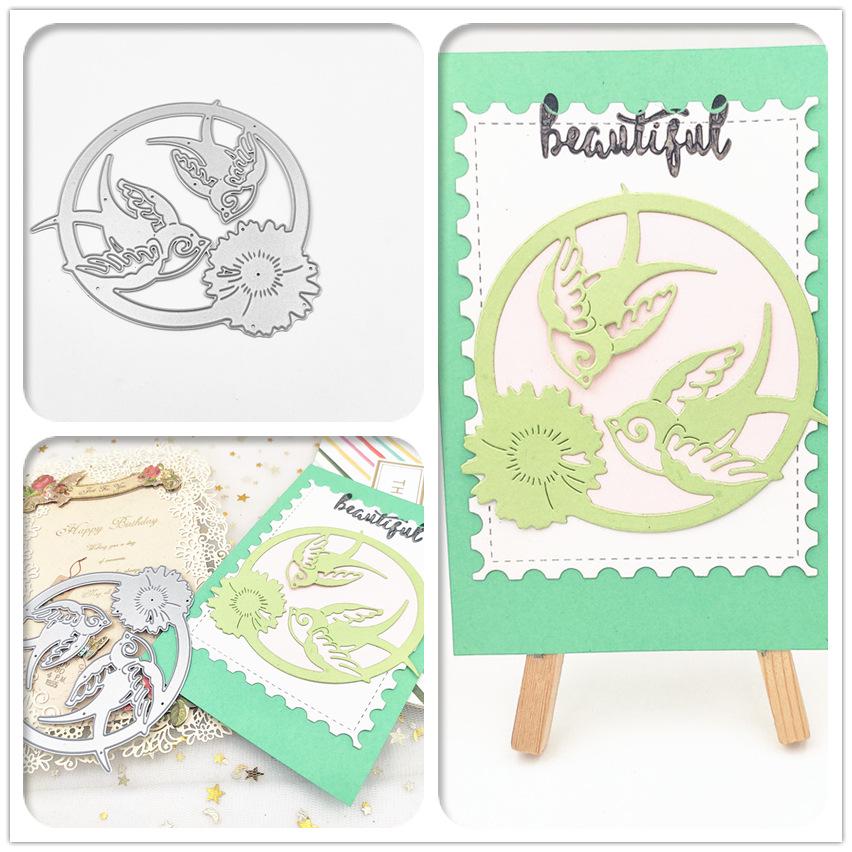 Flower Birds Metal Cutting Dies Scrapbooking Album Paper Cards Decorative Crafts Embossing Die Cuts