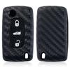 Carbon Fibre style Car Flip Key Case Cover for Peugeot 107 207 307 308 407 607 3008 5008 for Citroen Xsara Picasso C5 C6 C8