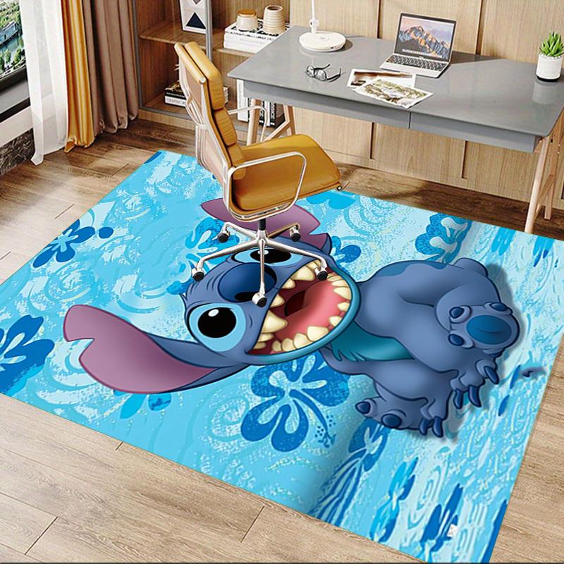 Stitch'S Tropical Adventure Carpet For Playroom Bedroom Living Room Sofa Home Decorkids Game Area Rug Nonslip Floor Mat